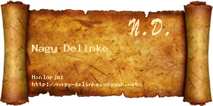 Nagy Delinke névjegykártya